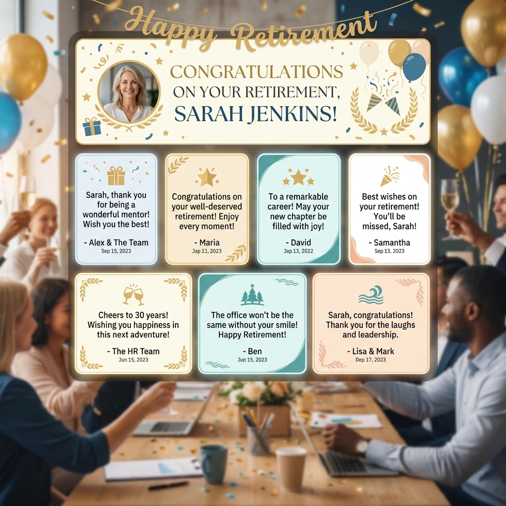 How to Create a Virtual Retirement Card for a Coworker: A Step-by-Step Guide