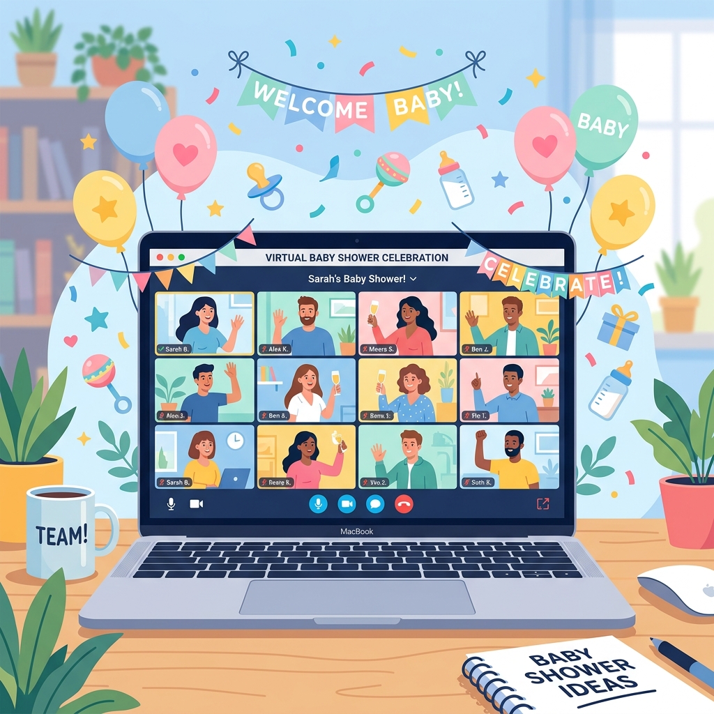 How to Organize a Virtual Baby Shower and Maternity Leave Card for Remote Teams